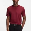 Mercerised-cotton T-shirt with two-tone monograms