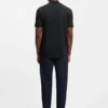Mercerised-cotton T-shirt with two-tone monograms