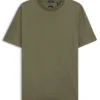 Mercerised-cotton T-shirt with two-tone monograms
