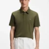Mercerized-cotton polo shirt with Double B monogram Mercerized-cotton polo shirt with Double B monogram