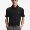 Mercerized-cotton polo shirt with Double B monogram Mercerized-cotton polo shirt with Double B monogram