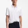Mercerized-cotton polo shirt with Double B monogram Mercerized-cotton polo shirt with Double B monogram