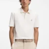 Mercerized-cotton polo shirt with Double B monogram Mercerized-cotton polo shirt with Double B monogram