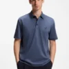 Mercerized-cotton polo shirt with Double B monogram Mercerized-cotton polo shirt with Double B monogram