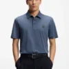 Mercerized-cotton polo shirt with Double B monogram Mercerized-cotton polo shirt with Double B monogram