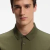 Mercerized-cotton polo shirt with Double B monogram Mercerized-cotton polo shirt with Double B monogram