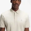 Mercerized-cotton polo shirt with Double B monogram Mercerized-cotton polo shirt with Double B monogram