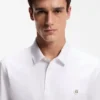 Mercerized-cotton polo shirt with Double B monogram Mercerized-cotton polo shirt with Double B monogram