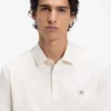 Mercerized-cotton polo shirt with Double B monogram Mercerized-cotton polo shirt with Double B monogram