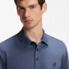 Mercerized-cotton polo shirt with Double B monogram Mercerized-cotton polo shirt with Double B monogram