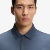 Mercerized-cotton polo shirt with Double B monogram Mercerized-cotton polo shirt with Double B monogram