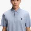 Mercerized-cotton polo shirt with Double B monogram Mercerized-cotton polo shirt with Double B monogram