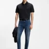 Mercerized-cotton polo shirt with Double B monogram Mercerized-cotton polo shirt with Double B monogram