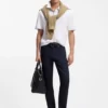 Mercerized-cotton polo shirt with Double B monogram Mercerized-cotton polo shirt with Double B monogram