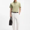 Mercerized-cotton polo shirt with Double B monogram Mercerized-cotton polo shirt with Double B monogram