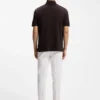 Mercerized-cotton polo shirt with Double B monogram Mercerized-cotton polo shirt with Double B monogram