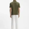 Mercerized-cotton polo shirt with Double B monogram Mercerized-cotton polo shirt with Double B monogram