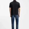Mercerized-cotton polo shirt with Double B monogram Mercerized-cotton polo shirt with Double B monogram