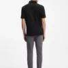Mercerized-cotton polo shirt with Double B monogram Mercerized-cotton polo shirt with Double B monogram