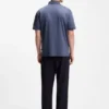 Mercerized-cotton polo shirt with Double B monogram Mercerized-cotton polo shirt with Double B monogram