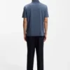 Mercerized-cotton polo shirt with Double B monogram Mercerized-cotton polo shirt with Double B monogram