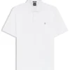Mercerized-cotton polo shirt with Double B monogram Mercerized-cotton polo shirt with Double B monogram