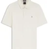 Mercerized-cotton polo shirt with Double B monogram Mercerized-cotton polo shirt with Double B monogram