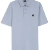 Mercerized-cotton polo shirt with Double B monogram Mercerized-cotton polo shirt with Double B monogram