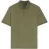 Mercerized-cotton polo shirt with printed monograms