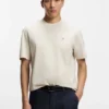 Mercerized-cotton T-shirt with Double B monogram
