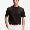 Mercerized-cotton T-shirt with Double B monogram