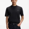 Mercerized-cotton T-shirt with Double B monogram