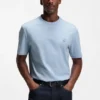 Mercerized-cotton T-shirt with Double B monogram