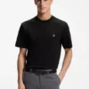 Mercerized-cotton T-shirt with Double B monogram