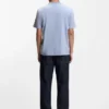 Mercerized-cotton T-shirt with Double B monogram