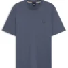 Mercerized-cotton T-shirt with Double B monogram