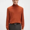 Merino-wool rollneck sweater in a slim fit