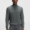 Merino-wool rollneck sweater in a slim fit Merino-wool rollneck sweater in a slim fit