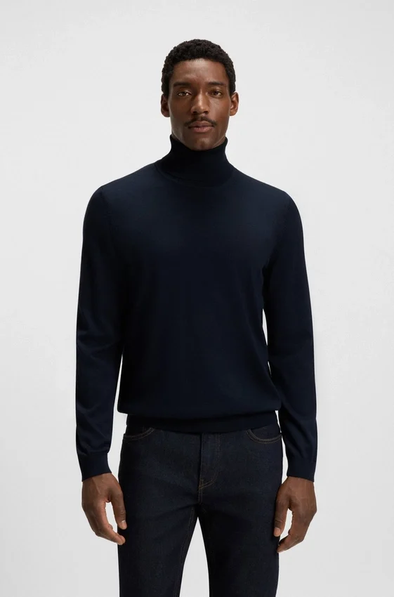 Merino-wool rollneck sweater in a slim fit Merino-wool rollneck sweater in a slim fit