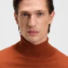 Merino-wool rollneck sweater in a slim fit