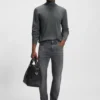 Merino-wool rollneck sweater in a slim fit Merino-wool rollneck sweater in a slim fit