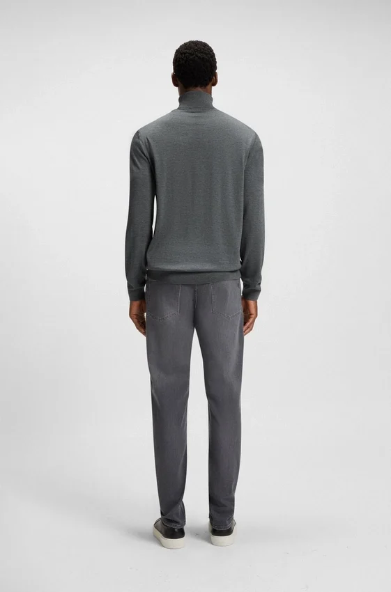 Merino-wool rollneck sweater in a slim fit Merino-wool rollneck sweater in a slim fit