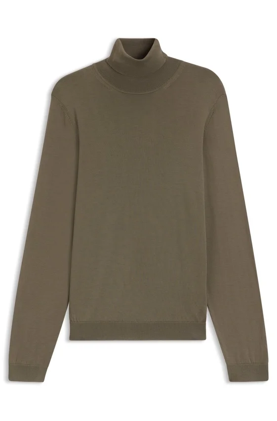Merino-wool rollneck sweater in a slim fit Merino-wool rollneck sweater in a slim fit