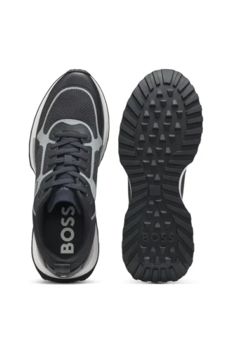 Mesh-detail trainers in mixed materials
