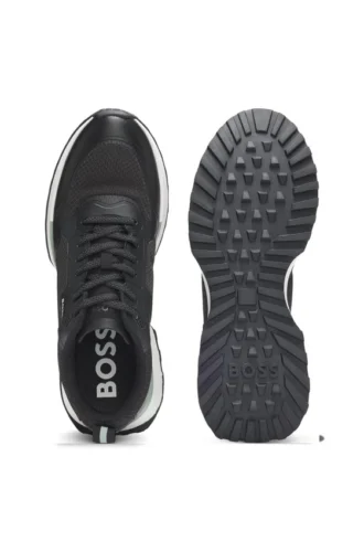 Mesh-detail trainers in mixed materials