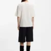 Mesh-insert T-shirt in cotton jersey