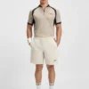 Mesh-jersey slim-fit polo shirt with zip neck