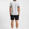 Mesh-jersey slim-fit polo shirt with zip neck