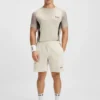 Mesh-jersey slim-fit T-shirt with colour-blocking