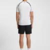 Mesh-jersey slim-fit T-shirt with colour-blocking
